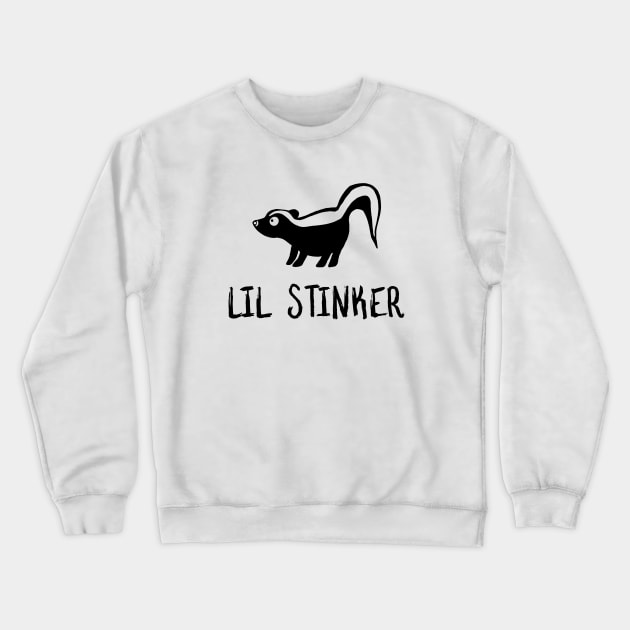 Lil Stinker for Skunk Lovers Crewneck Sweatshirt by Mochi Merch